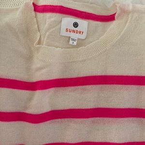 Sundry Sweaters | Hardly worn Sundry Womens Rainbow Stripe Oversized Sweater